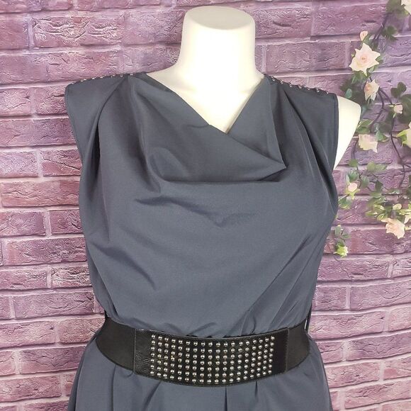 YA Los Angeles Blue Dress with Belt - Picture 1 of 6